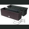 Skrzynka balkonowa Rato rattan DRC600W +haki - Umbra