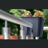 Doniczka balustradowa RATOLLA Square DRLB280 - Antracyt