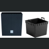Doniczka rattan Rato Low DRTS265L 26x26 h26- Antracyt