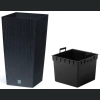 Doniczka rattan Rato Square DRTS300 29x29 h55 - Antracyt