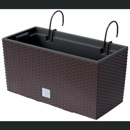 Skrzynka balkonowa Rato rattan DRC400W + haki - Umbra