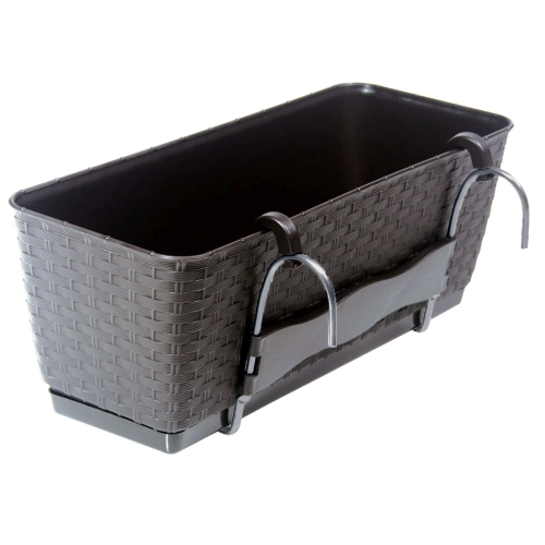 Skrzynka rattan RATOLLA DRL500PW 49x17 h17 + haki - Umbra