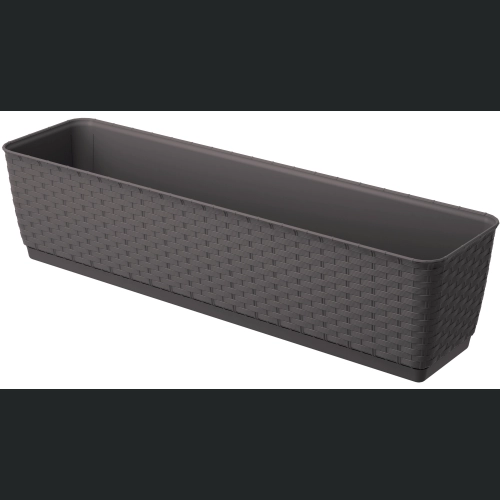 Skrzynka rattan RATOLLA DRL600P 59x15 h14 - Umbra