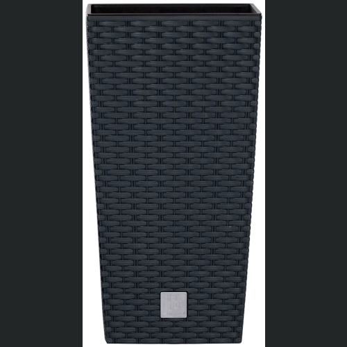 Doniczka rattan Rato Square DRTS200 20x20 h37 - Antracyt