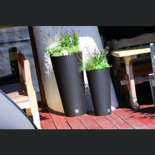 Doniczka rattan RATO Tubus DRTUS300 30 h57 - Umbra