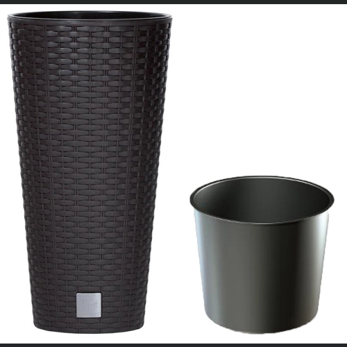 Doniczka rattan RATO Tubus DRTUS300 30 h57 - Umbra