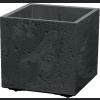 Donica Sierra Square Beton Effect DSI400E 40x40 h37 - Czarny beton