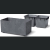 Donica Sierra Case Beton Effect DSI600E 58x29 h29 - Czarny beton