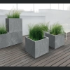 Donica Sierra Case Beton Effect DSI800E 77x39 h37 - Czarny beton