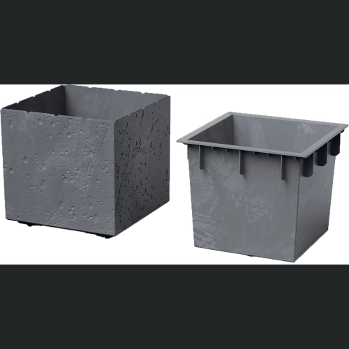 Donica Sierra Square Beton Effect DSI300E 29x29 h29 - Marengo