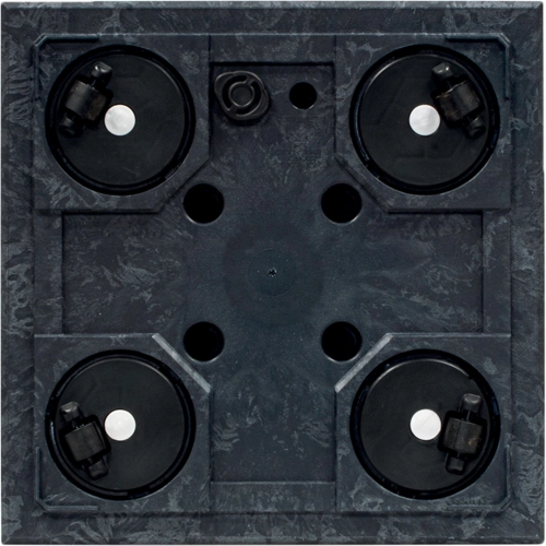 Donica Sierra Square Beton Effect DSI300E 29x29 h29 - Czarny beton