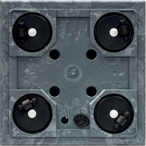 Donica Sierra Square Beton Effect DSI400E 40x40 h37 - Marengo
