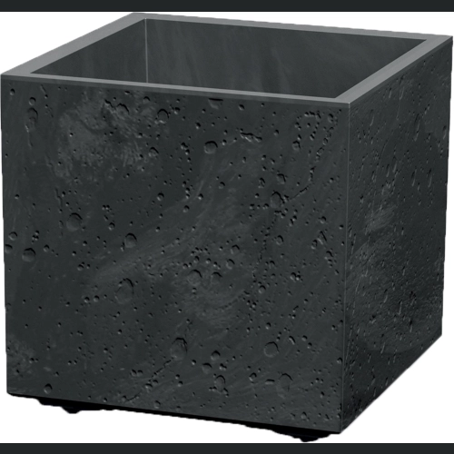 Donica Sierra Square Beton Effect DSI400E 40x40 h37 - Czarny beton
