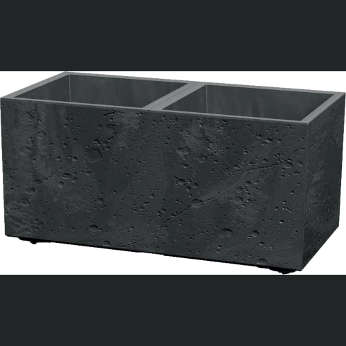 Donica Sierra Case Beton Effect DSI800E 77x39 h37 - Czarny beton