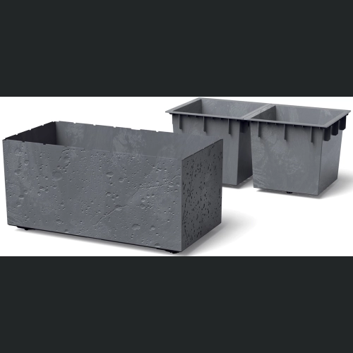 Donica Sierra Case Beton Effect DSI800E 77x39 h37 - Czarny beton