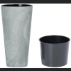 Doniczka Tubus Slim Beton Effect DTUS250E 25 h47 - Beton