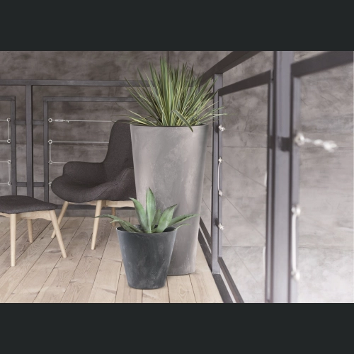 Doniczka Tubus Beton Effect DTUB400E 40 h37 - Marengo
