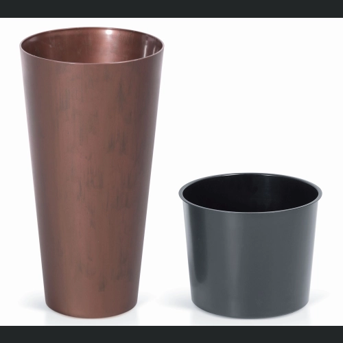 Doniczka Tubus Slim Corten DTUS150C 15 h29  Stal