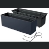 Skrzynka balkonowa Urbi DUC600W + haki - Antracyt