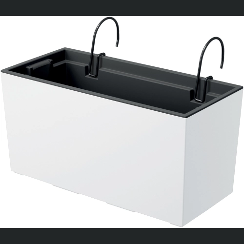 Skrzynka balkonowa Urbi DUC400W + haki - Biała