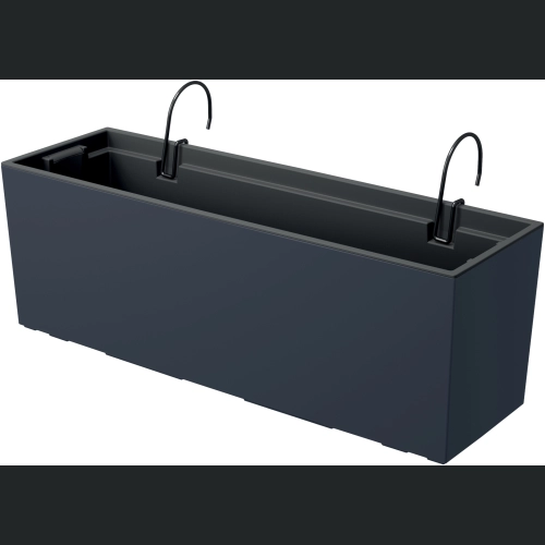 Skrzynka balkonowa Urbi DUC600W + haki - Antracyt