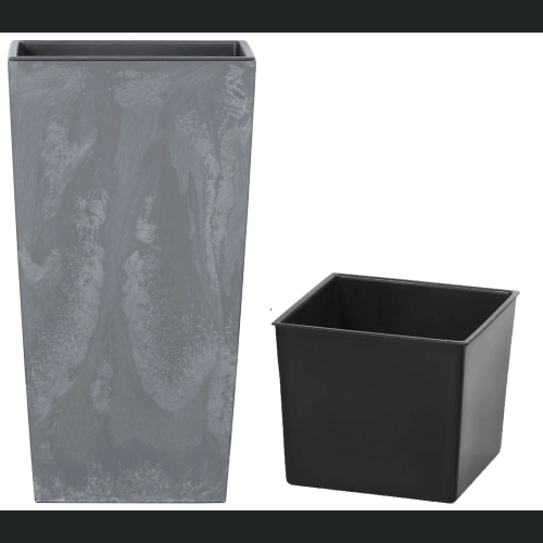 Doniczka Urbi Square Beton Effect DURS140E 14x14 h26 - Marengo