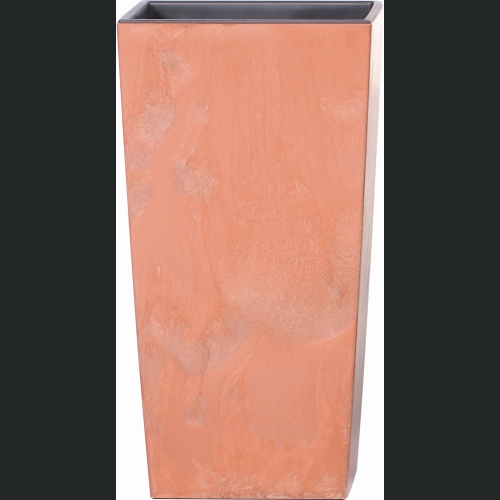 Doniczka Urbi Square Beton Effect DURS140E 14x14 h26 - Terakota