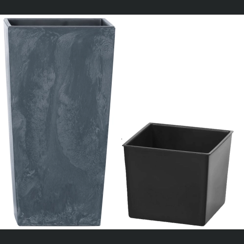 Doniczka Urbi Square Beton Effect DURS200E 20x20 h37 - Antracyt