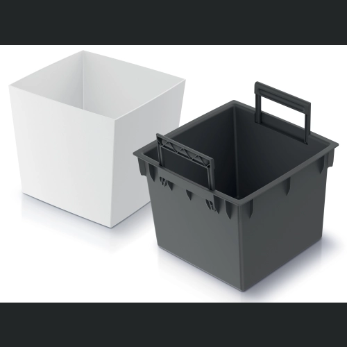 Doniczka Urbi Low DURS240L 24x24 h23 - Biała