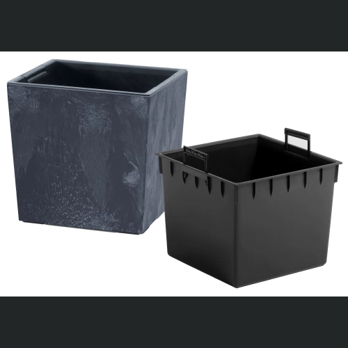 Doniczka Urbi Low Beton EFFECT DURS240LE 24x24 h23 - Antracyt