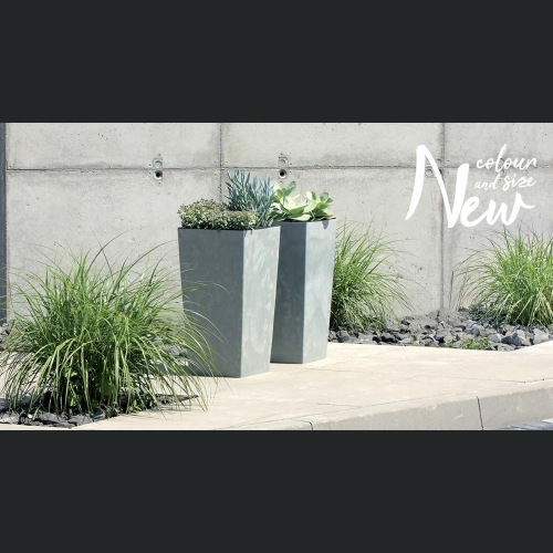 Doniczka Urbi Square Beton Effect DURS325E 32x32 h61 - Beton