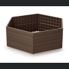 Rabata ogrodowa Base Woody IBWH 148x129 h25 - Rustykalna cegła