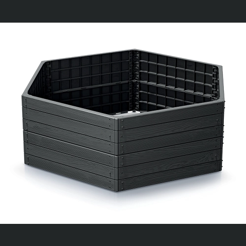 Rabata ogrodowa Base Woody IBWH 148x129 h25 - Antracyt