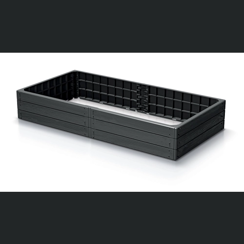 Rabata ogrodowa Base Woody IBWR 150x75,6 h25 - Antracyt