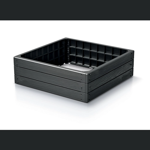 Rabata ogrodowa Base Woody IBWS 75,6x75,6 h25 - Antracyt