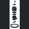 Rynnowy filtr do wody deszczowej GUTTER Filter Set - IFILWS