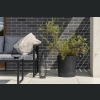 Doniczka donica AURA recycled z podstawką 35 h37 - Czarny beton