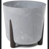 Doniczka Frida ECO recycled 18 h18 - Szary Beton