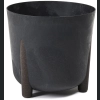 Doniczka Frida ECO recycled 26 h25 - Czarny Beton