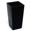 Doniczka Finezja 30x30 h57 + wkład - Czarna połysk