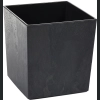 Doniczka Juka + wkład 25x25 h26 - Czarny Beton