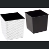 Doniczka Juka + wkład 25x25 h26 - Biała rattan