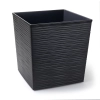 Doniczka Juka recycled + wkład 25x25 h26 - Czarna dłuto