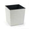 Doniczka Juka recycled + wkład 25x25 h26 - Krem dłuto