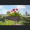 Skrzynka Begonia 19x56 h19,5 - Grafit rattan