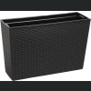 Skrzynka Werbena 19x56 h36 - Czarna rattan