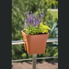 Donica balustradowa Lobelia 29x29 h24 - Ceglasta