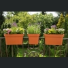 Donica balustradowa Lobelia 29x29 h24 - Ceglasta