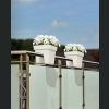 Donica balustradowa Lobelia 45x29 h24 - Krem