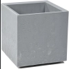 Donica doniczka KARO recycled na kółkach 30x30 h30 - Szary beton